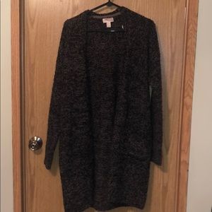 Black soft cardigan
